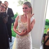This Actress's Wedding Gown Is Dreamy, but Her Cutout Party Dress Is a Whole Different Story