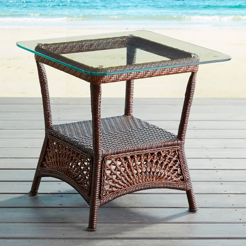 Pier one wicker end tables hot sale