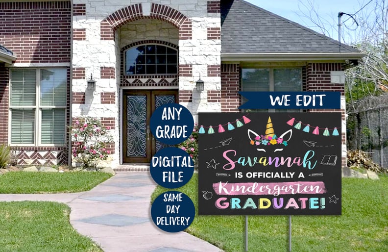 A Kindergarten Graduate Lives Here Yard Sign