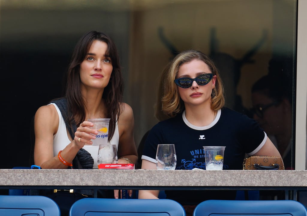 Kate Harrison and Chloë Grace Moretz at the US Open on Sept. 5.