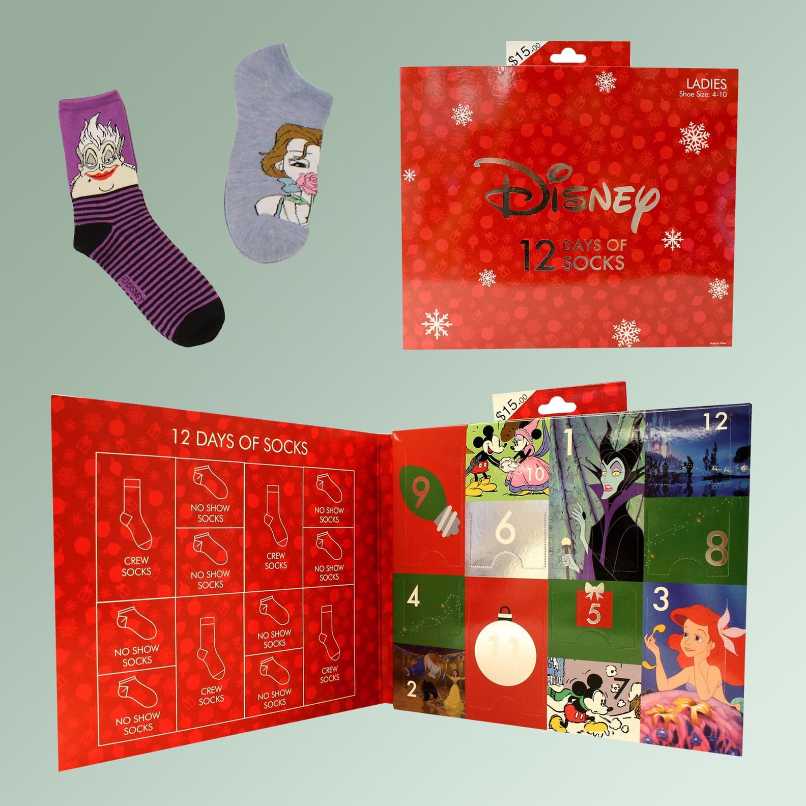 Disney Socks Advent Calendar POPSUGAR Love