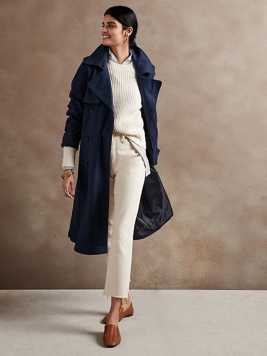 Banana Republic Factory Store Cotton Twill Trench