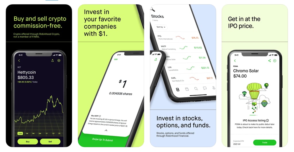 Best No-Minimum Investing App: Robinhood