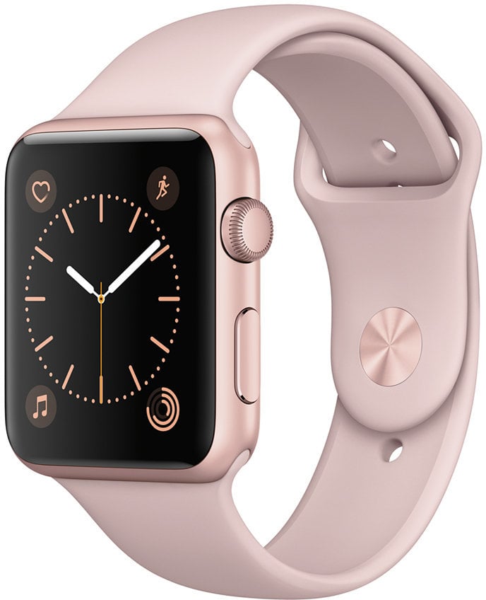 Apple Watch Series 1 42mm Rose Gold Aluminum Case With Pink Sand Sport Band