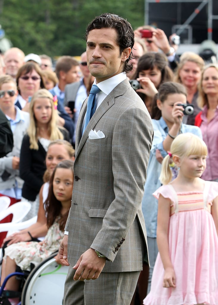 The prince stood out in the crowd in July 2012.