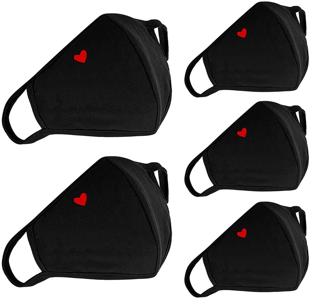 5-Pack Cute Heart Face Protection