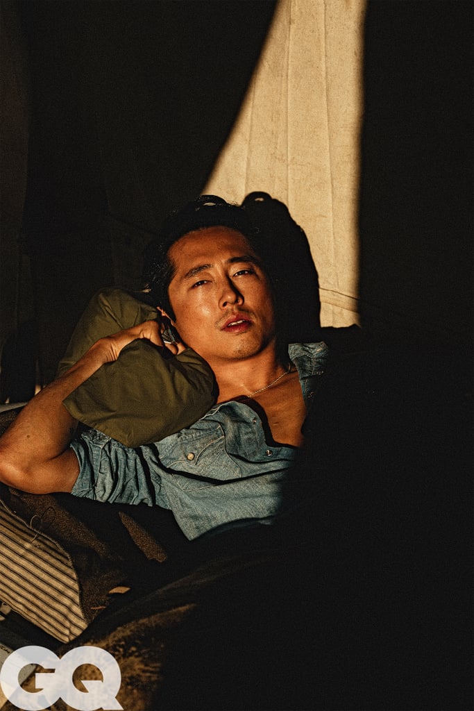 Steven Yeun S Quotes In Gq S April 2021 Issue Popsugar Entertainment