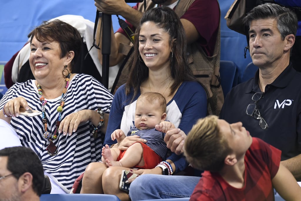 Michael Phelps's Son Boomer at the Summer Olympics 2016