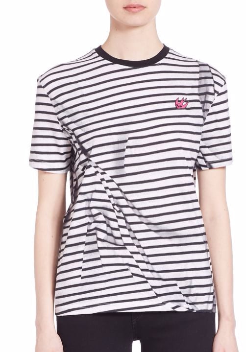 This McQ by Alexander McQueen Striped Pleated T-Shirt ($210) acts as the coolest optical illusion.