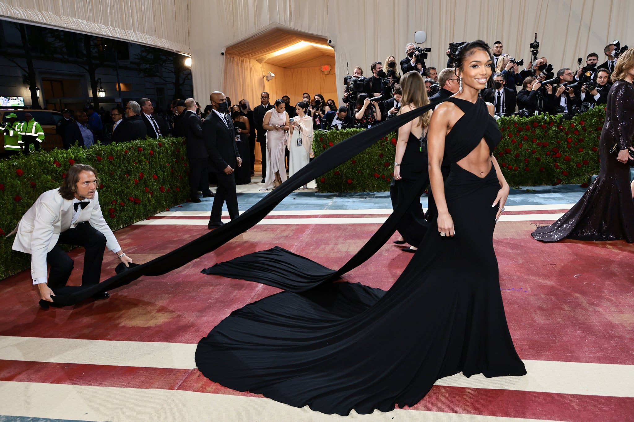 Lori Harvey's Black Michael Kors Gown at Met Gala 2022 | POPSUGAR Fashion