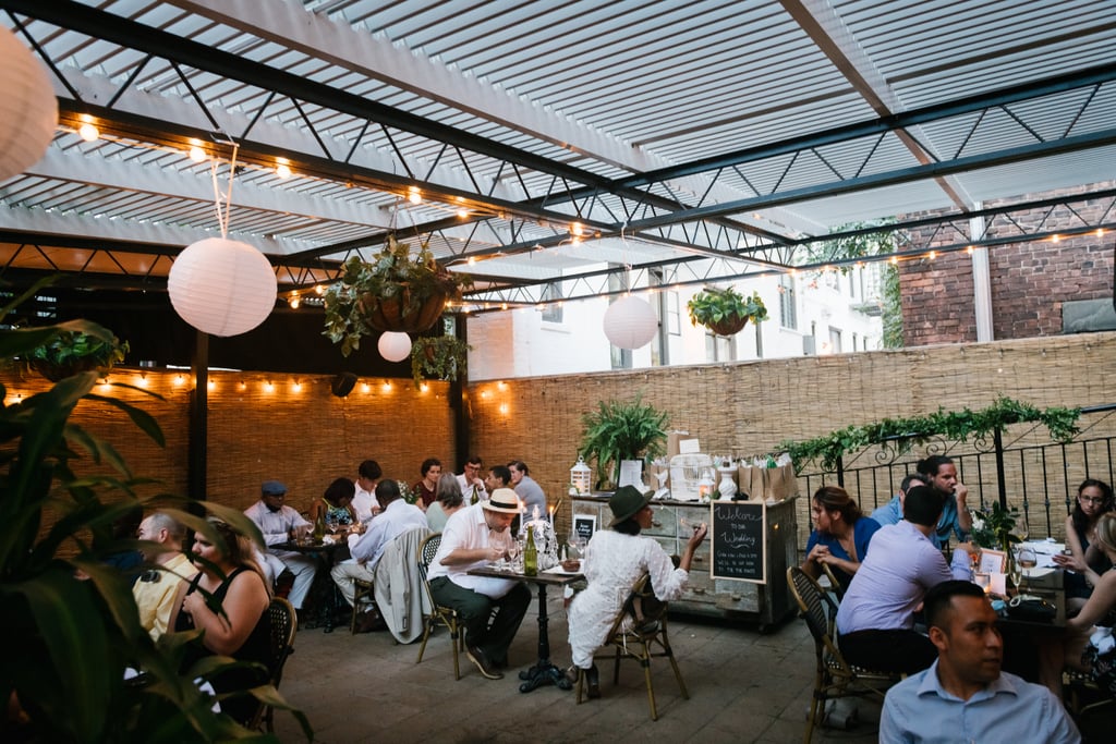 Stylish DIY Outdoor Restaurant Microwedding