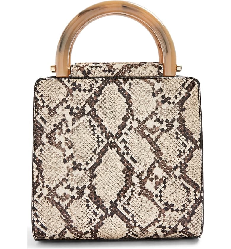 snakeskin bag topshop