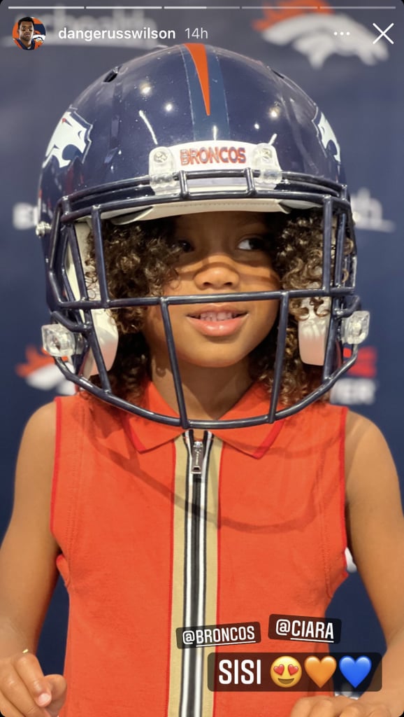 Ciara and Russell Wilson's Family at Denver Broncos Signing