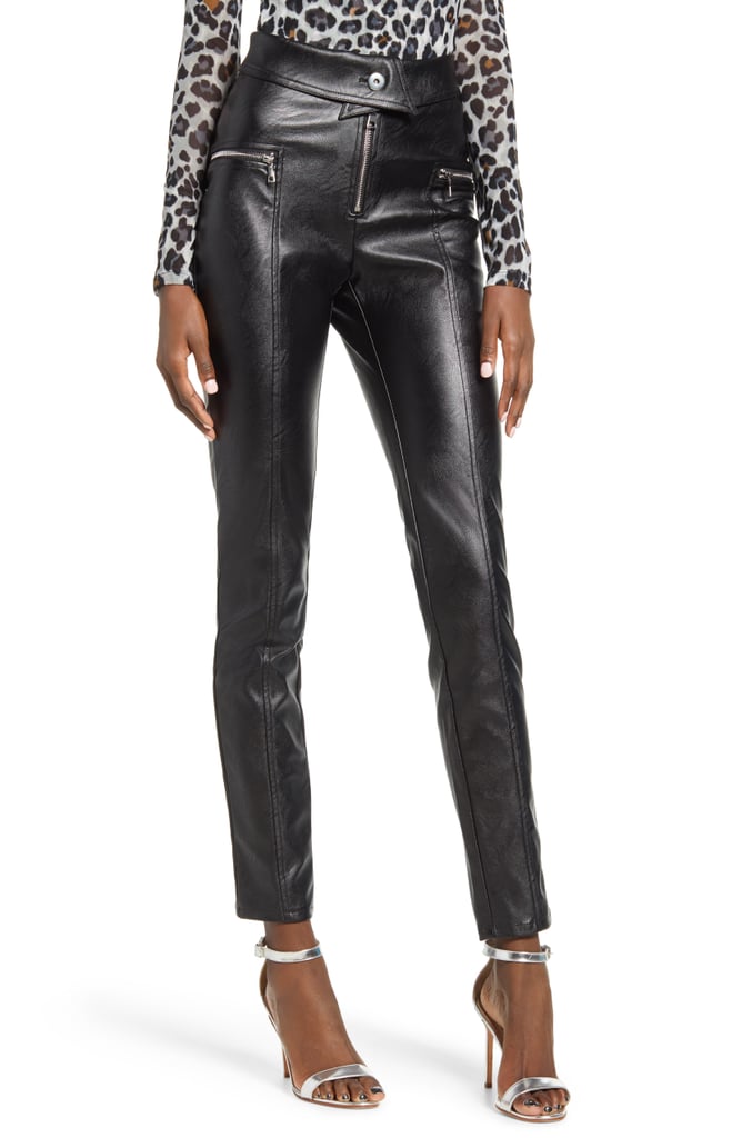 Tiger Mist Highlight Faux Leather Pants