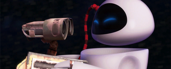 Everything about WALL-E, but especially when he forgets EVE.