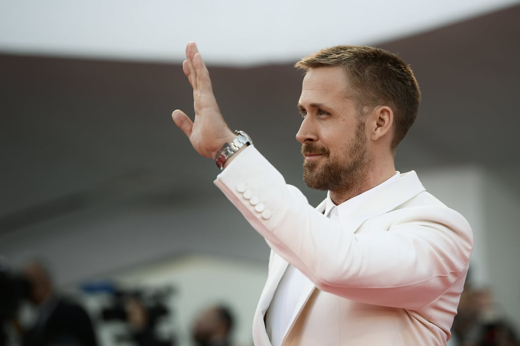 Ryan Gosling Promoting First Man Pictures