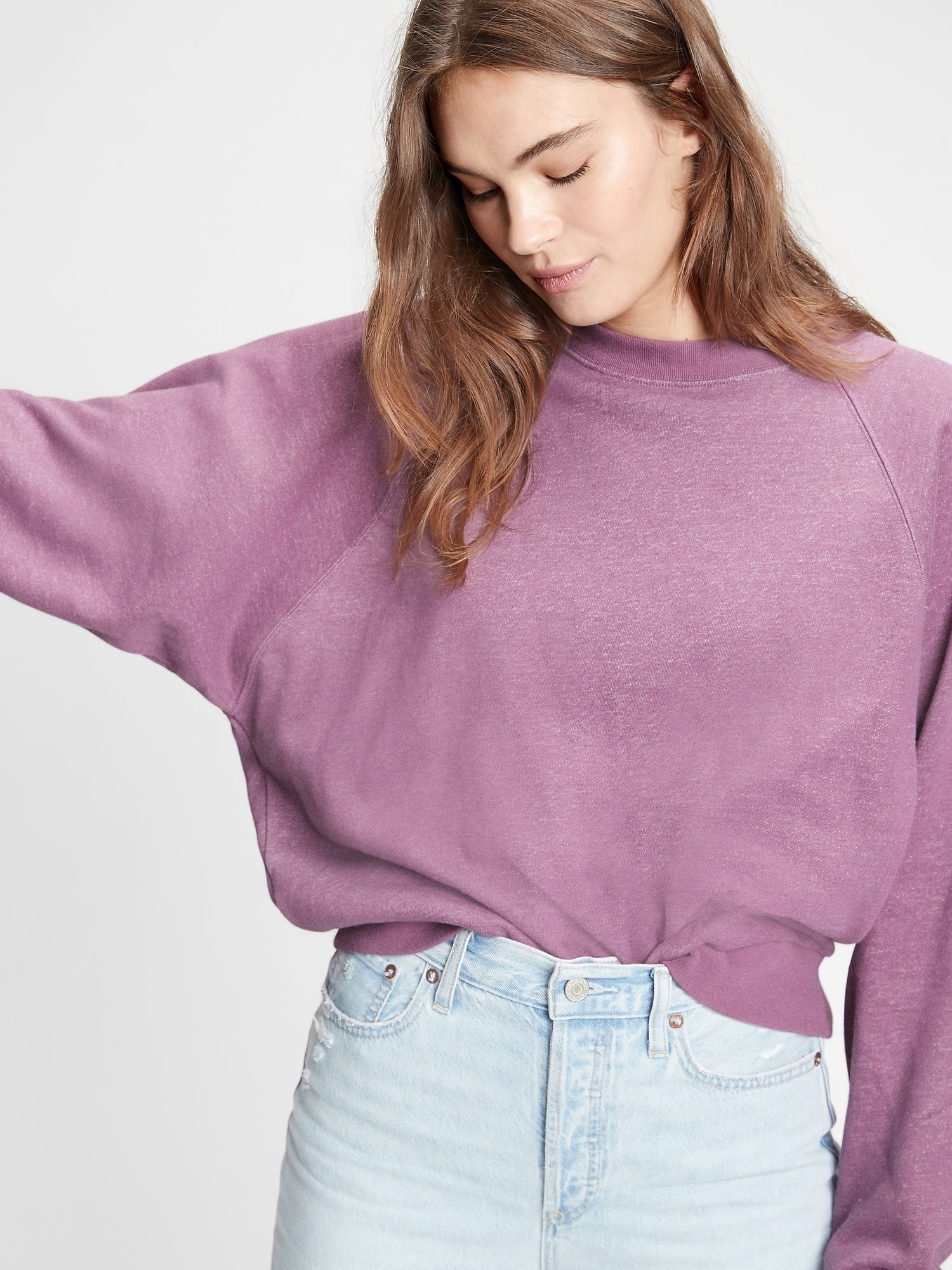 Gap raglan sweatshirt deals