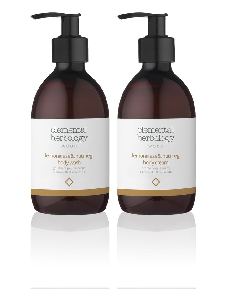 Elemental Herbology Lemongrass & Nutmeg Body Wash and Body Cream The