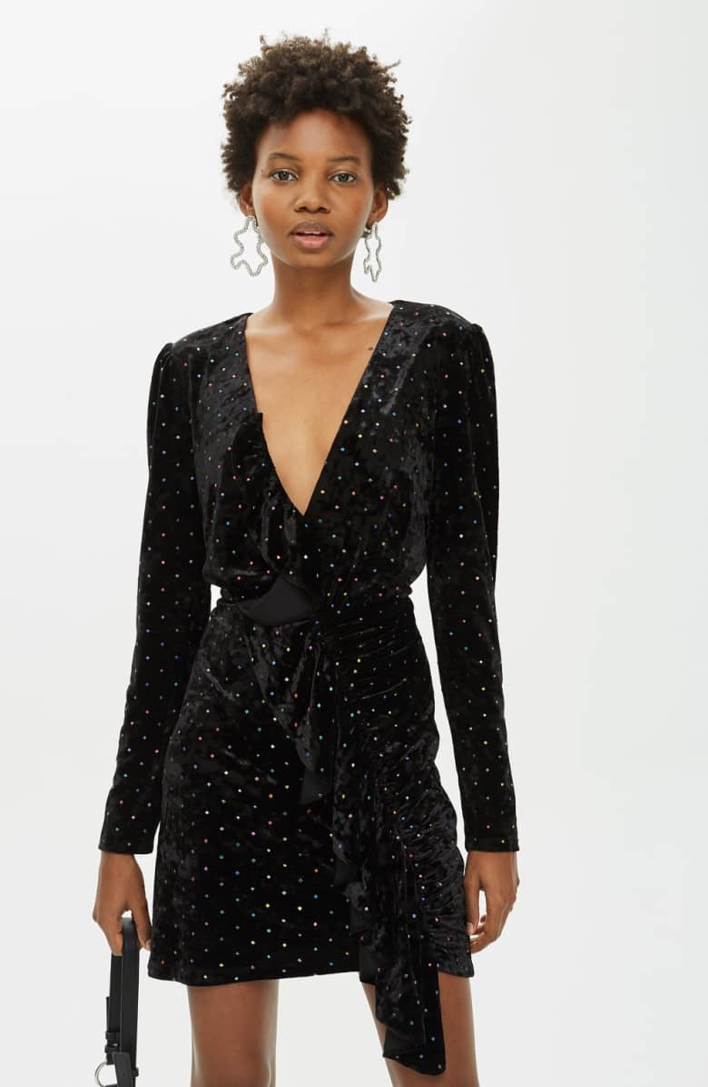Topshop black dress sales