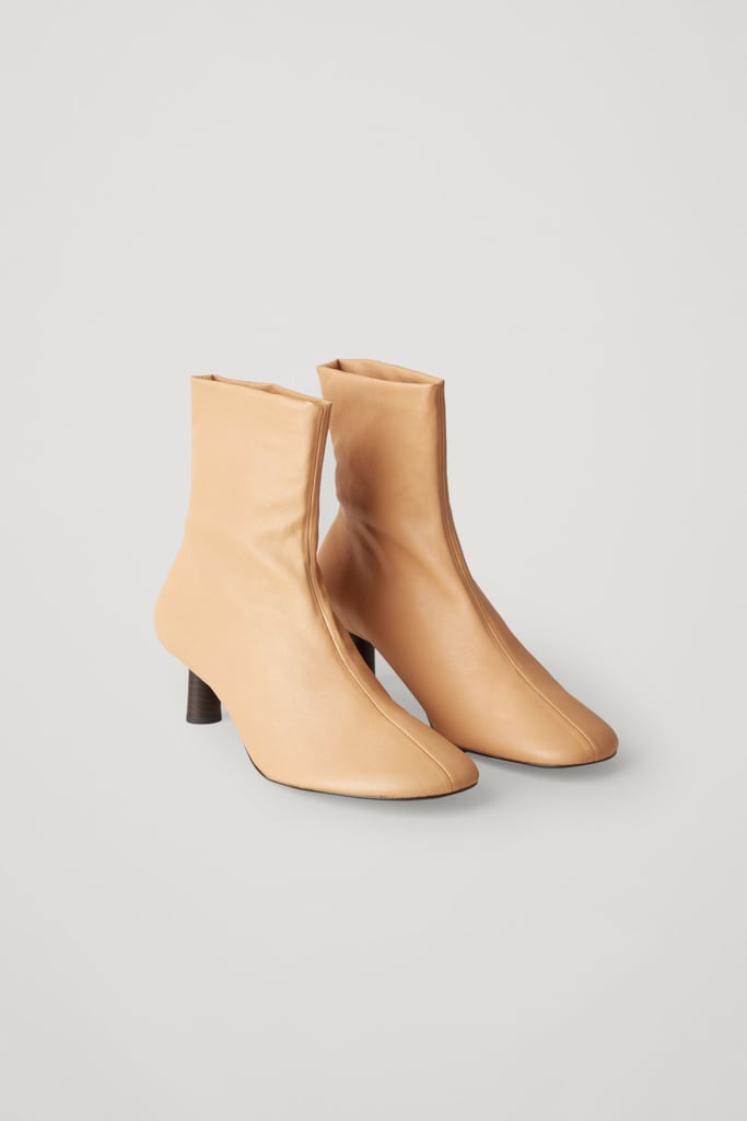 COS Nappa Leather Sock-Style Ankle Boots