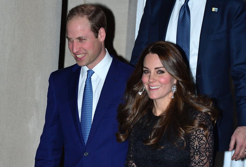 Kate Stood Out Next to William, Despite His Bright Suit