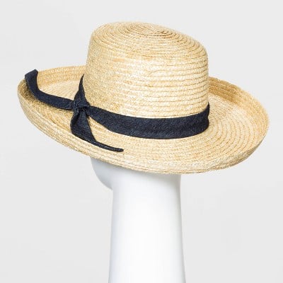A New Day Women's Wheat Straw Kettle Hat