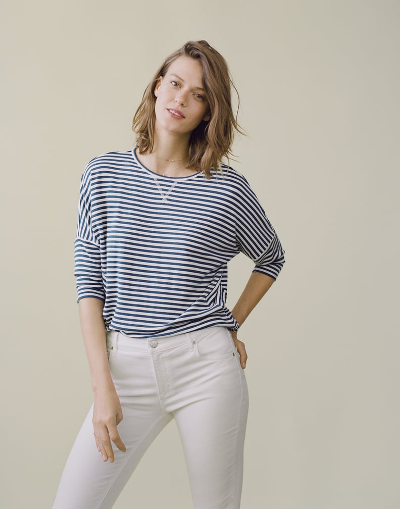 The striped dropshoulder tee