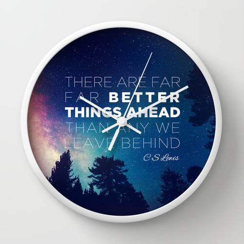 C.S. Lewis Wall Clock ($30)