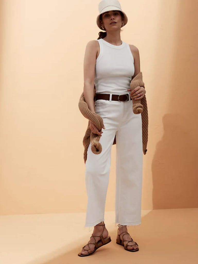 Banana Republic High-Rise Wide-Leg Cropped Jean