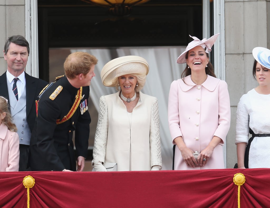 He Leaned Over And Had Kate And Camilla Duchess Of Cornwall Kate Middleton And Prince Harry