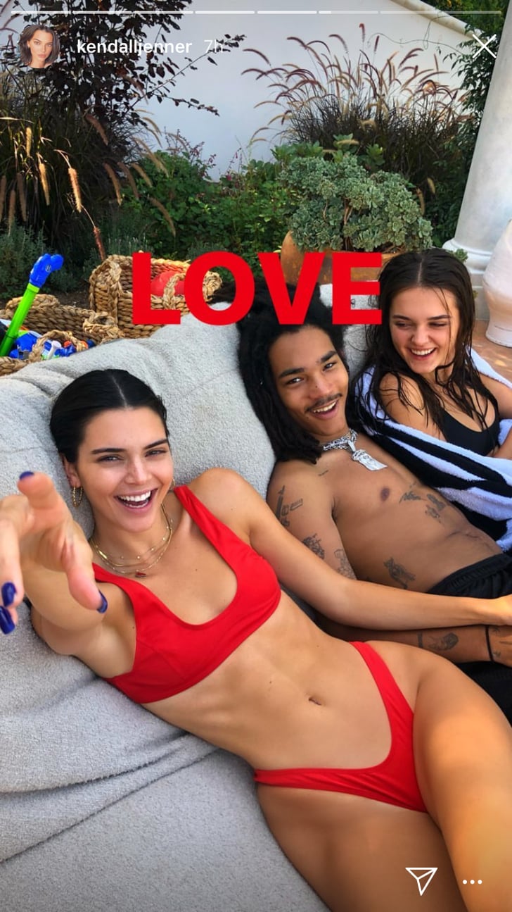 Kendall Jenner's Red Bikini on Labor Day