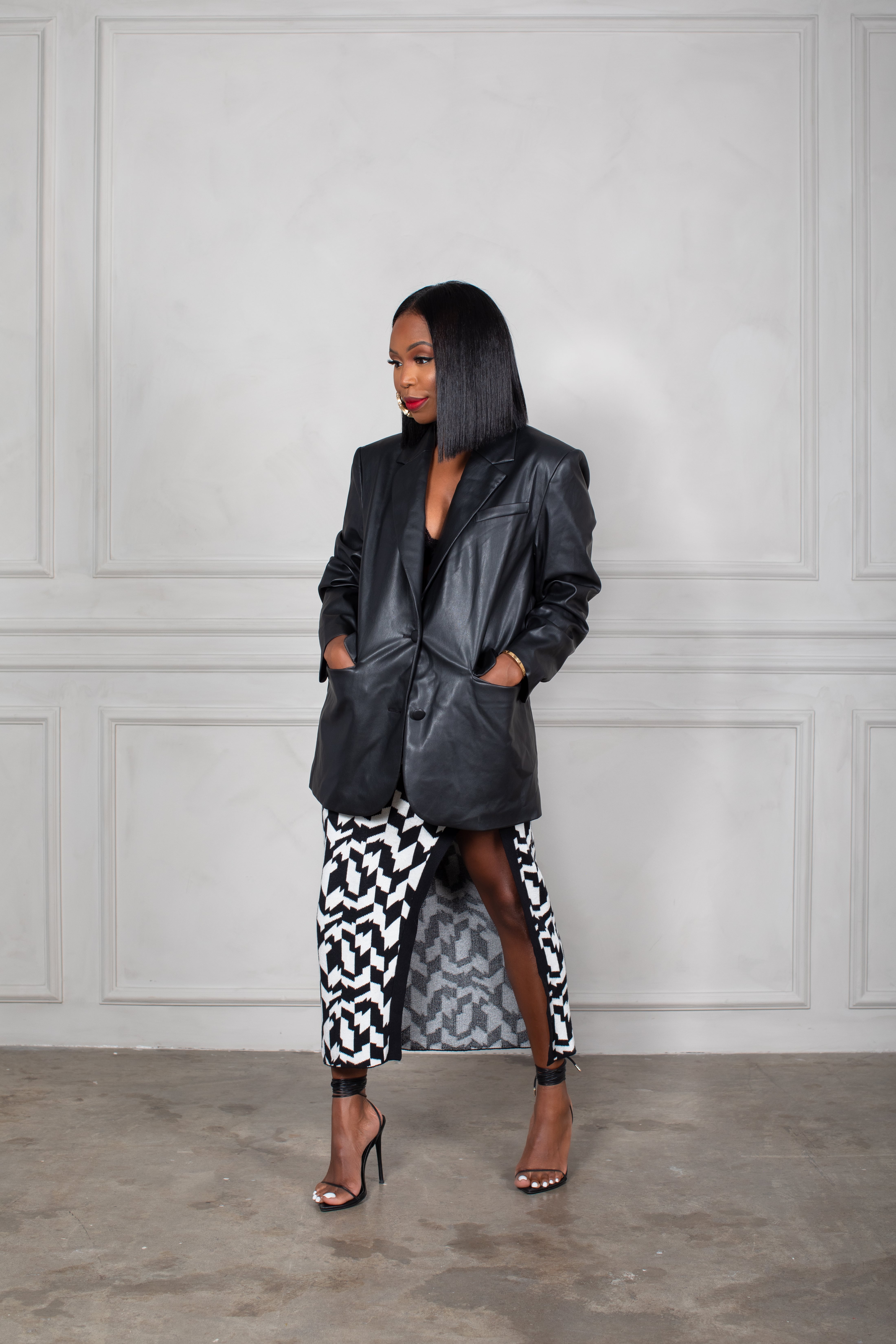 Women's Long Sleeve Rib Knit Midi Dress - Wild Fable™ Slate Gray 4X