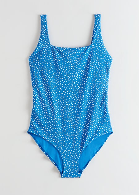 & Other Stories Square Neck Tie Dye Swimsuit