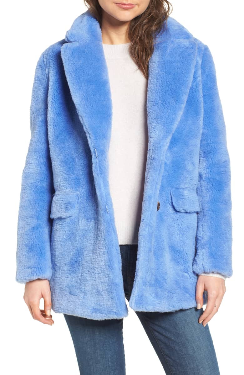 J.Crew Yuna Teddy Faux Fur Jacket