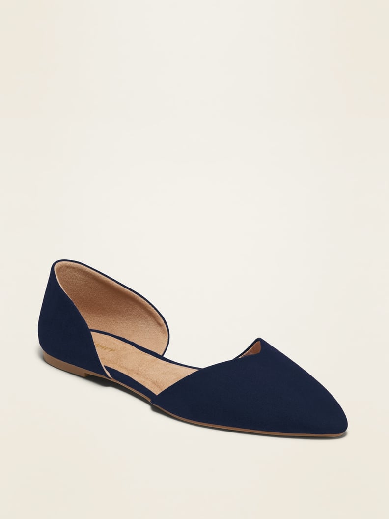 Pointy-Toe D'Orsay Flats