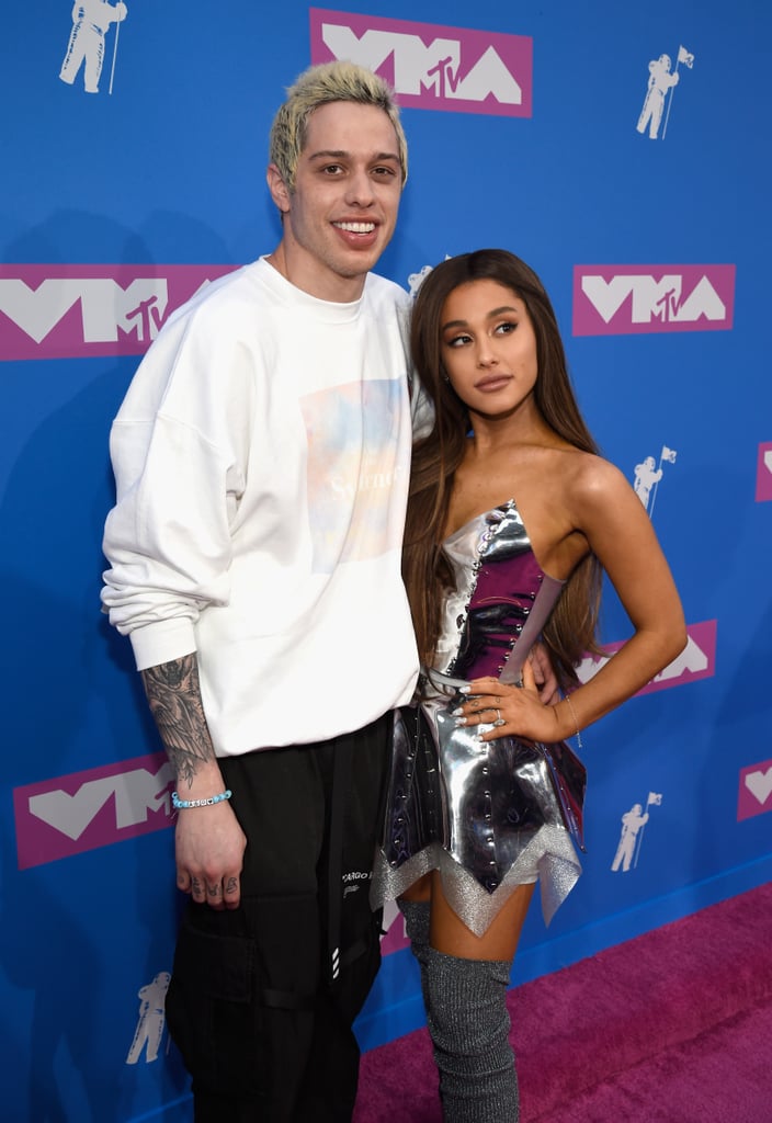 Ariana Grande and Pete Davidson at the 2018 MTV VMAs