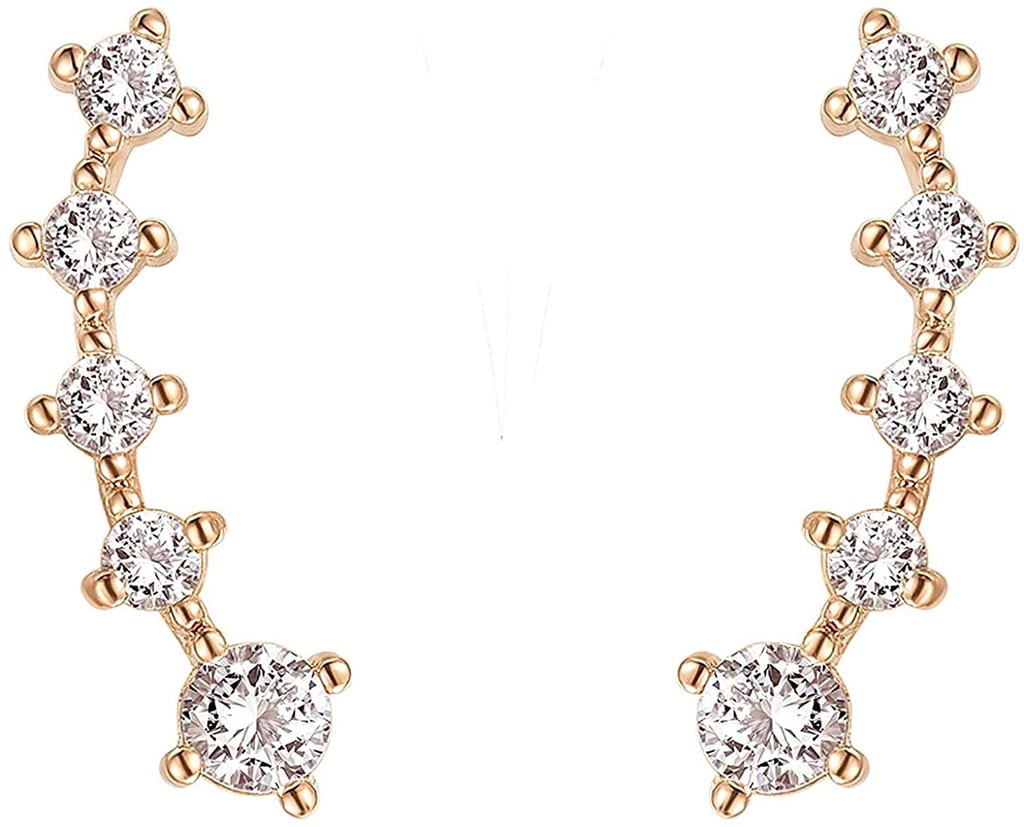 Pavoi 14K Rose-Gold-Plated Post Climbers