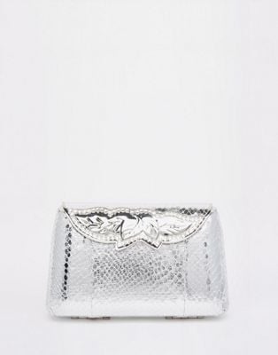 Asos Bridal Box Clutch Bag With Jeweled Clasp