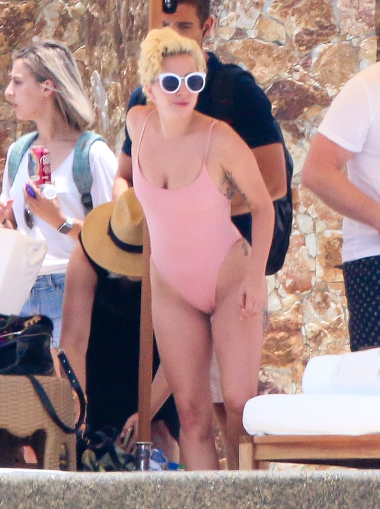 Lady Gaga Wearing Swimsuit in Mexico After Breakup July 2016