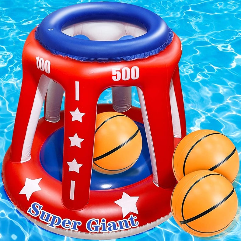 TURNMEON Giant Inflatable Pool Basketball Hoop