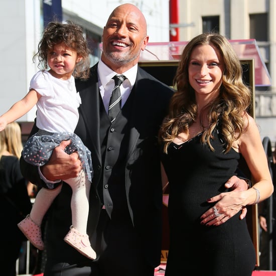 Dwayne Johnson and Family at Hollywood Walk of Fame Ceremony