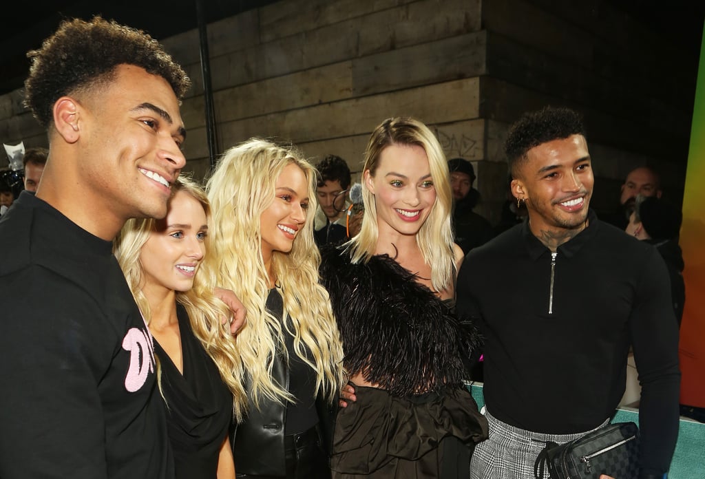 Jordan Hames, Emily Donlan, Lucie Donlan, Margot Robbie, Michael Griffiths at Birds of Prey Premiere