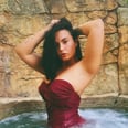 Demi Lovato's Ruched Swimsuit Is So Romantic, Her Boyfriend Is All Heart Eyes Over It