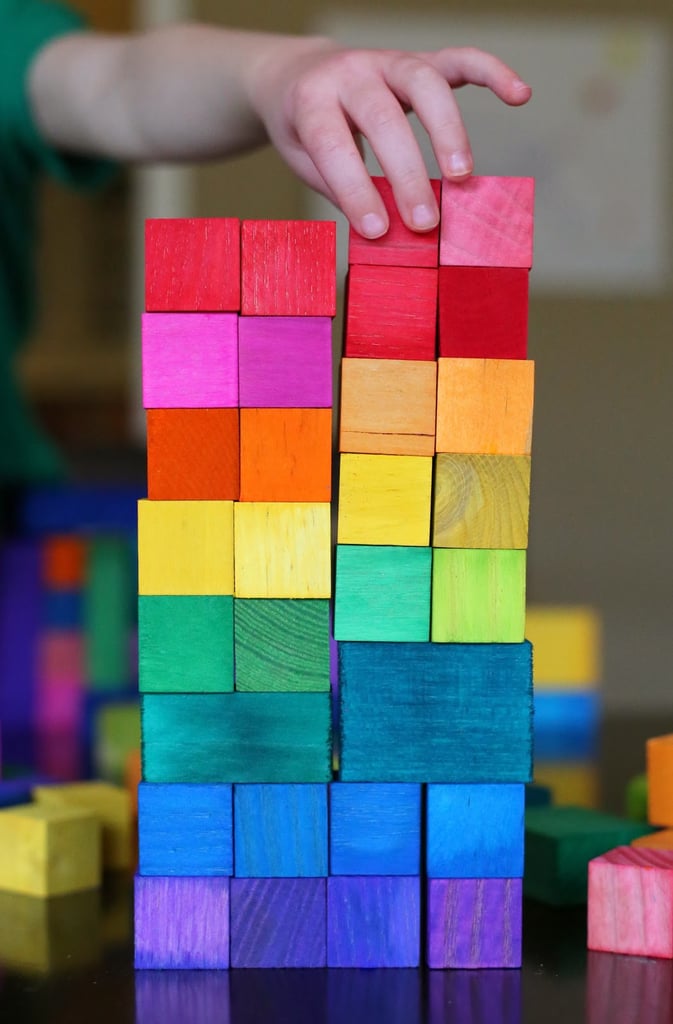 Dyed Wooden Blocks