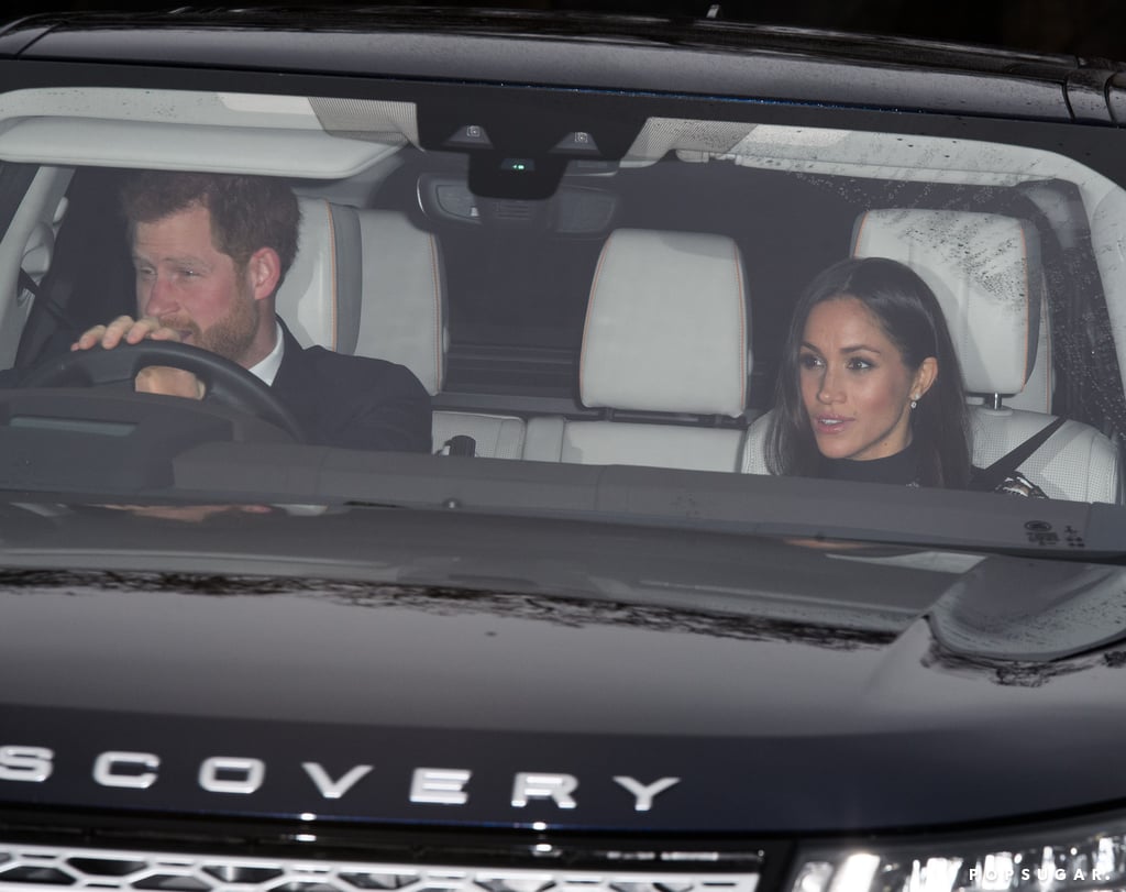 Prince Harry and Meghan Markle at Queen's Christmas Lunch