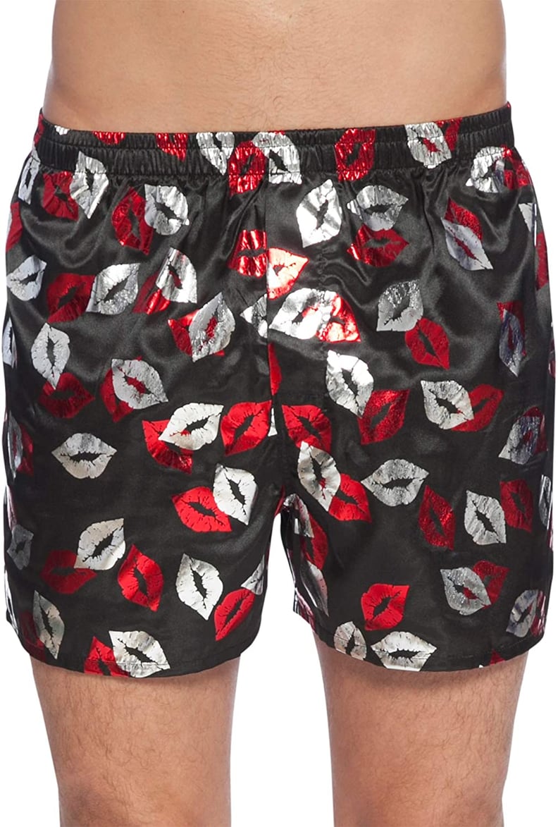 Lips All Over Black Boxer Shorts
