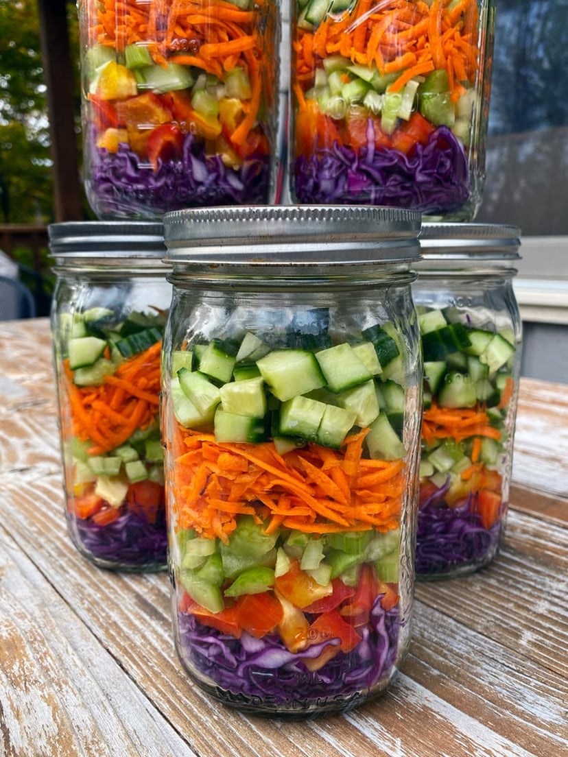 Food Prep Salad Jars