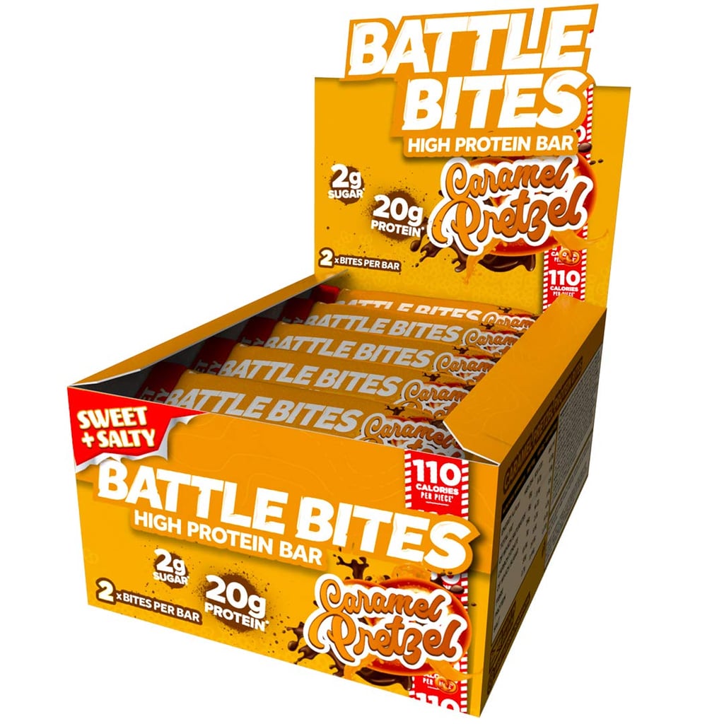 Battle Bites High Protein Caramel Pretzel Bars Best Keto Desserts on