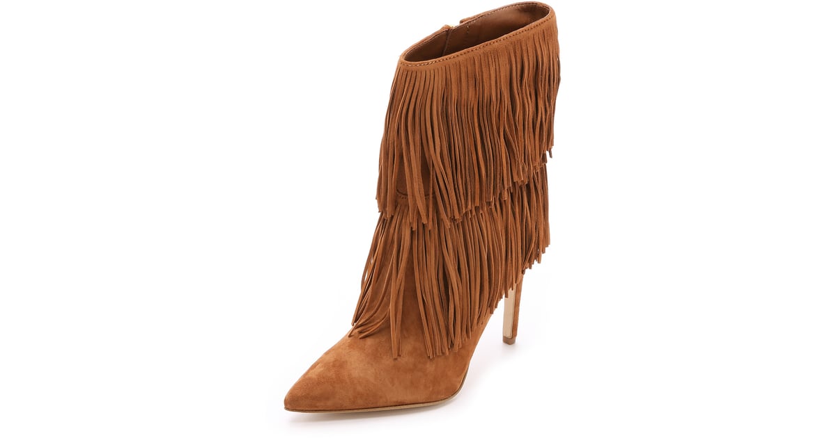 Sam Edelman Belinda Suede Fringe Booties ($175) | Best Shoe Gifts ...