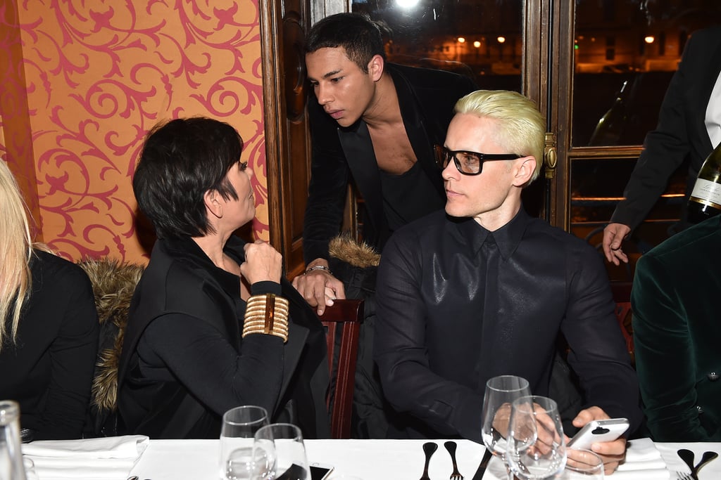 Jared Leto and Kim Kardashian at Paris Fashion Week Pictures